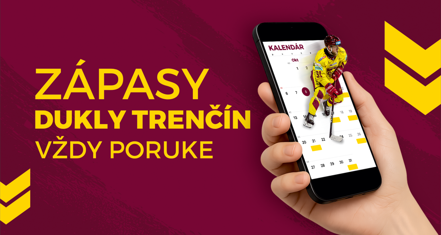 Stiahni si zápasy Dukly Trenčín do svojho kalendára