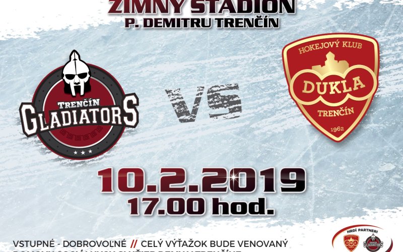 Hráči Dukly Trenčín sa postavia v benefičnom zápase proti vysokoškolským Gladiátorom 