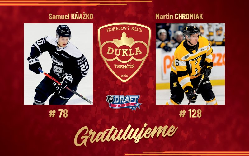 Chromiak a Kňažko draftovaní